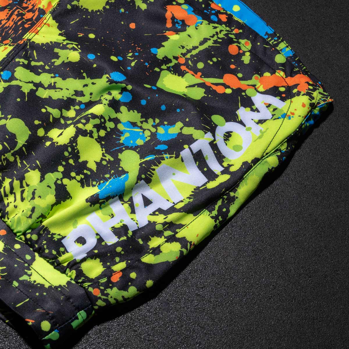 Phantom Athletics MMA Shorts Fusion Splatter - Schwarz/Neon