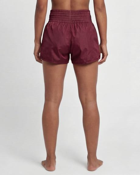 Caged Muay Thai Shorts Classic - Bordeauxrot vrouw