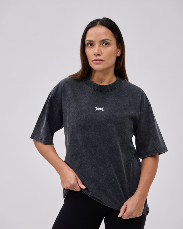 Caged Classic T-shirt - Washed Schwarz
