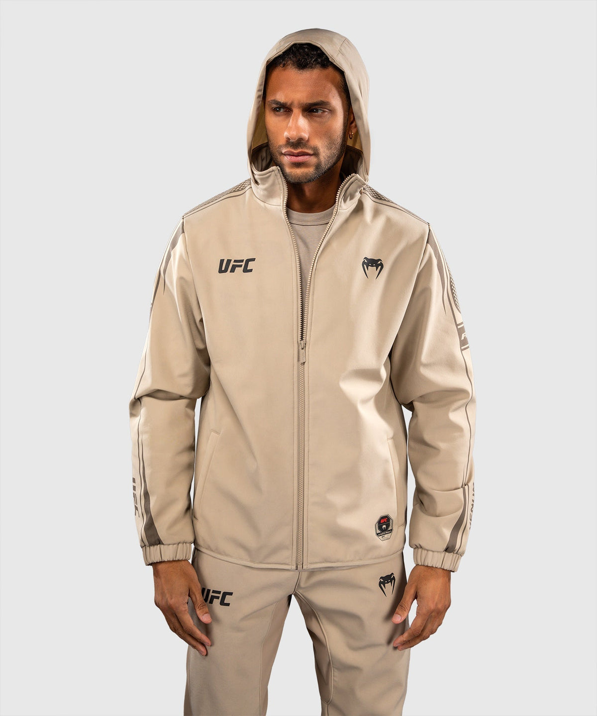 Venum UFC Hoodie Unity mit Reißverschluss Herren - Sand