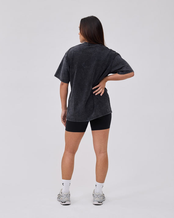 Caged Classic T-shirt - Washed Schwarz