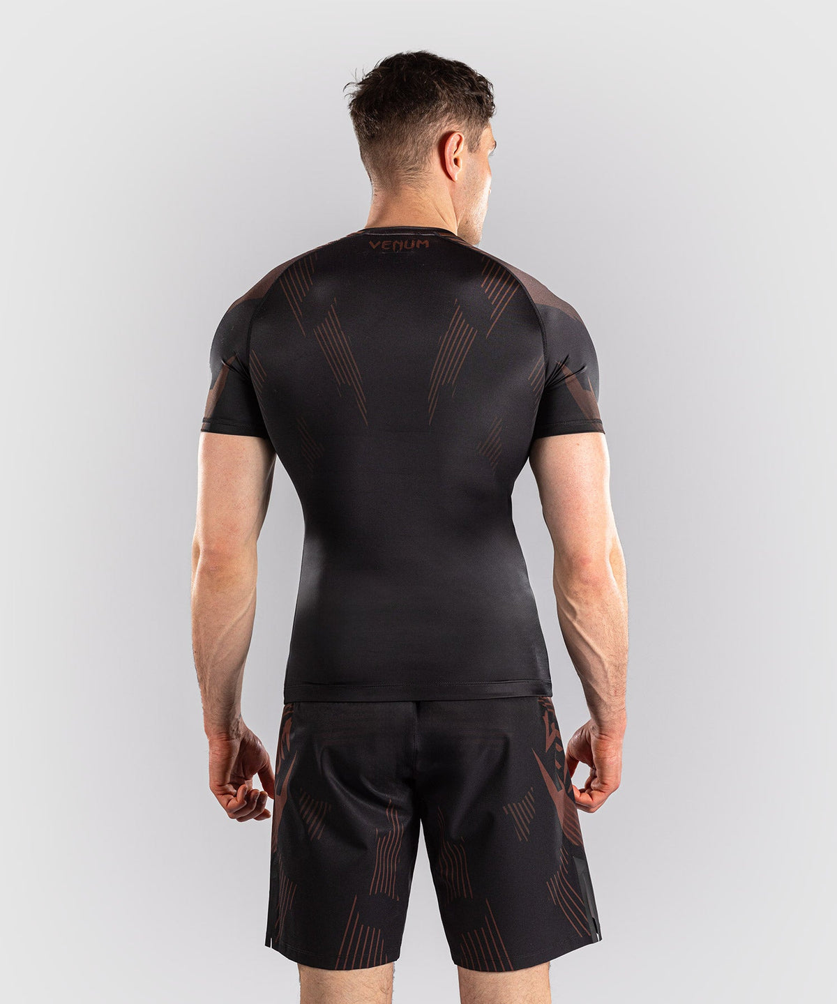 Venum Rashguard No-Gi 6.0 Kurzarm – Schwarz/Braun