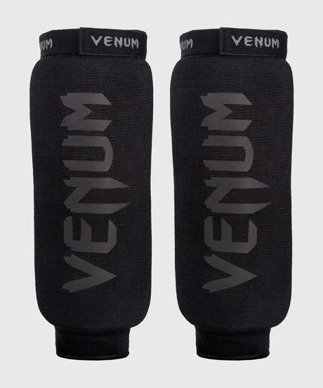 Venum Kontact Schienbeinschoner ohne Fuss – Schwarz/Schwarz