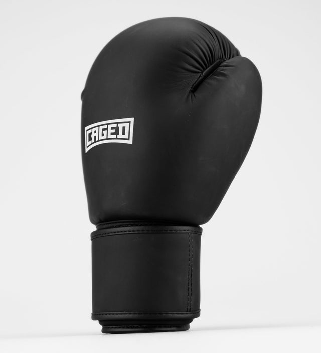 Caged Boxhandschuhe Shadow - Mattschwarz/Weiss