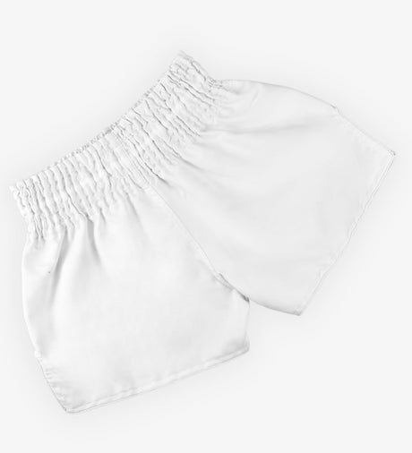 Caged Muay Thai Shorts Classic - Weiss/Schwarz vrouw