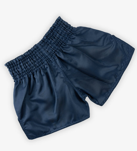Caged Muay Thai Shorts Classic - Navy Blau/Weiss vrouw