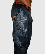 Venum Kompressionshose Thunder Dragon - Schwarz/Grau/Kupfer