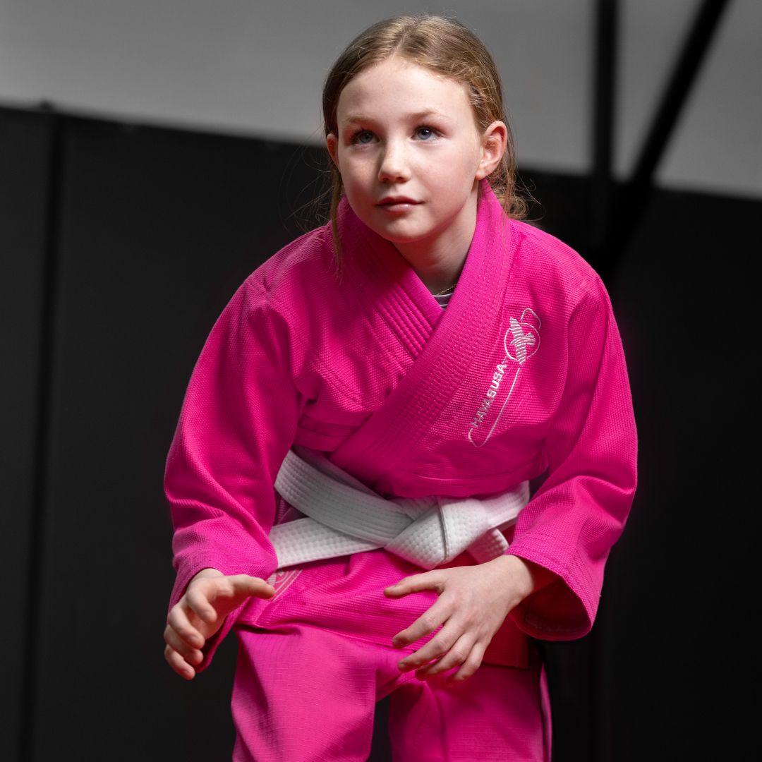 Hayabusa BJJ Gi Essential Kinder - Rosa