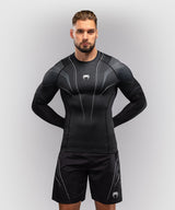 Venum Rashguard Streamline Lange Ärmel - Schwarz/Weiß