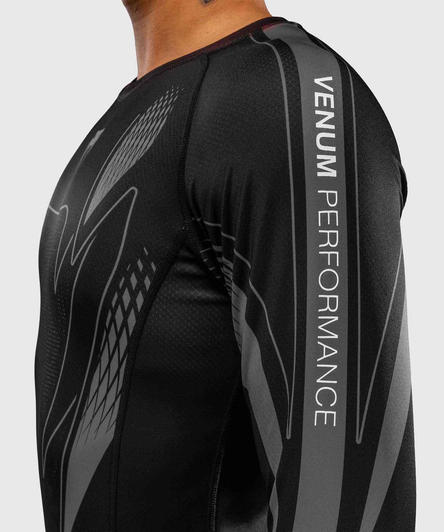 Venum Rashguard Amazonia Reborn Lange Ärmel - Schwarz/Grau