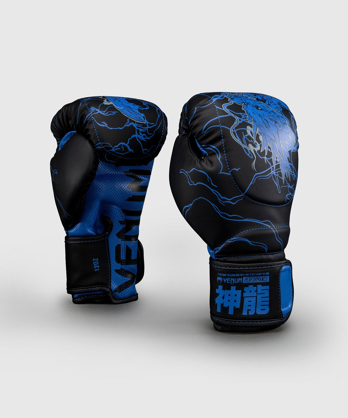 Venum Boxhandschuhe Thunder Dragon - Schwarz/Königsblau