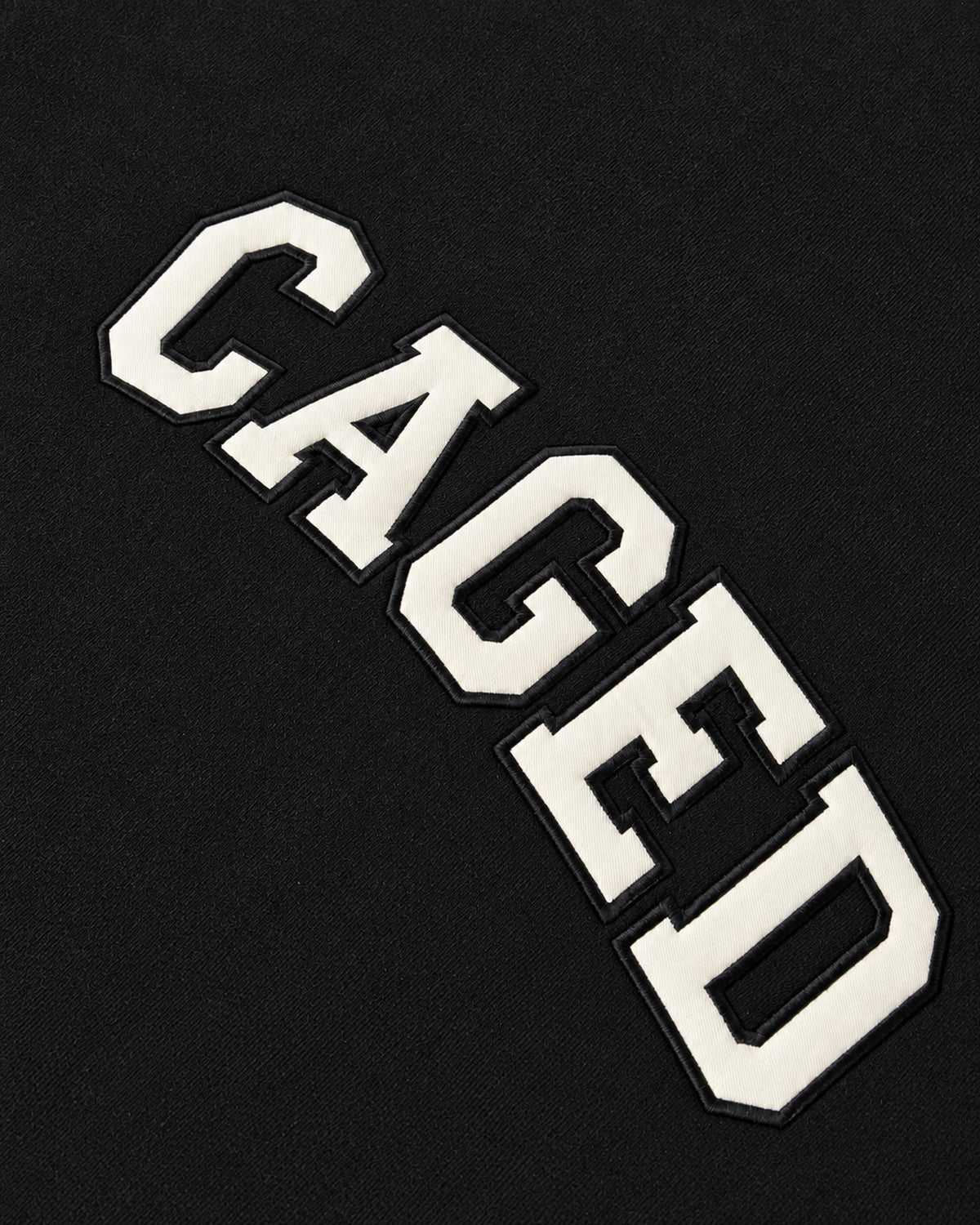 Caged Hoodie Varsity - Schwarz