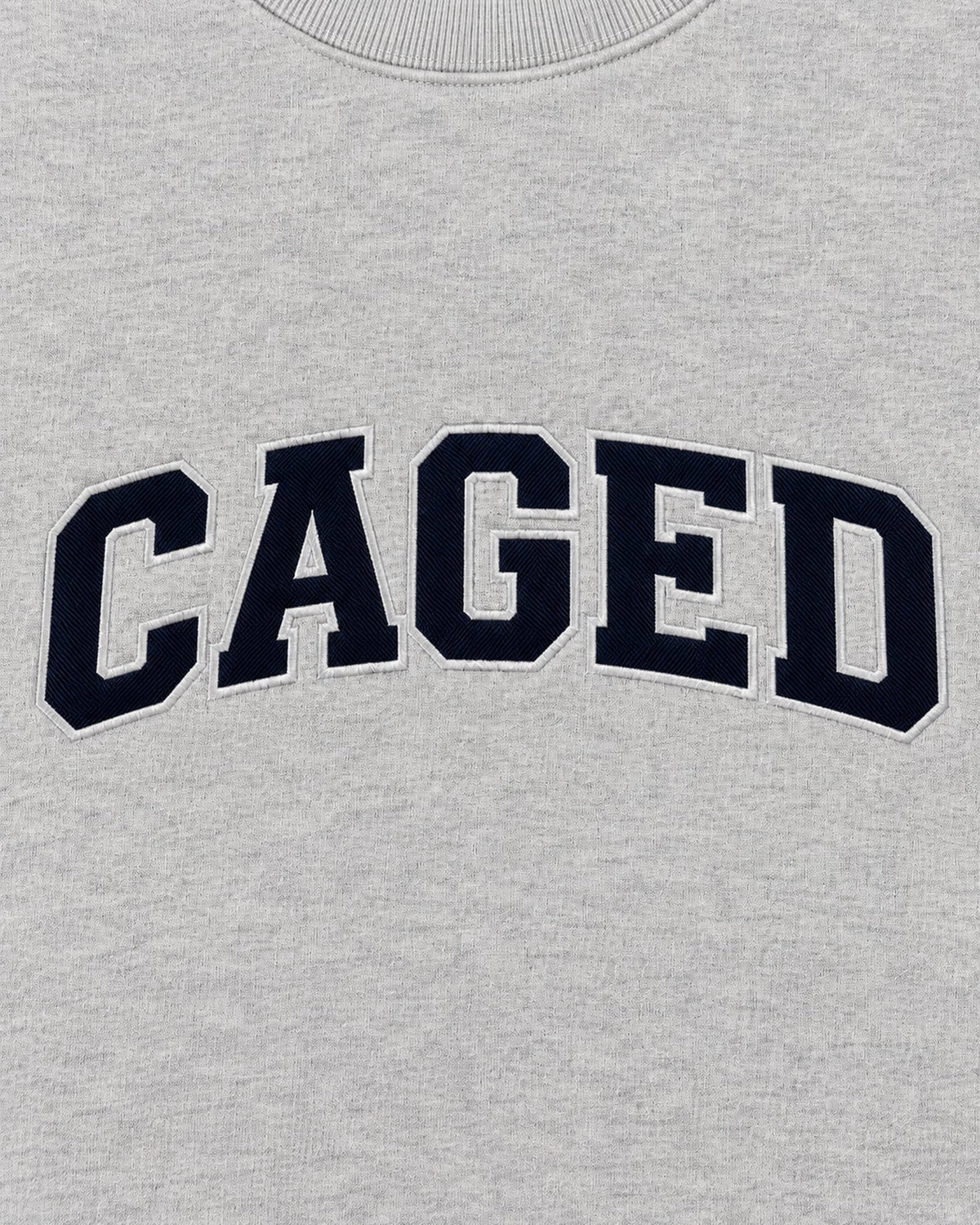 Caged Hoodie Varsity - Grau Meliert