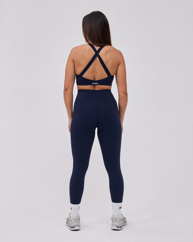 Caged Essential Leggings - Marineblau