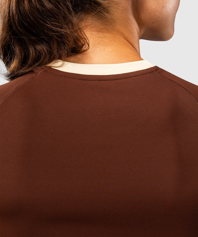 Venum Rashguard Viper Kurzarm Damen - Braun