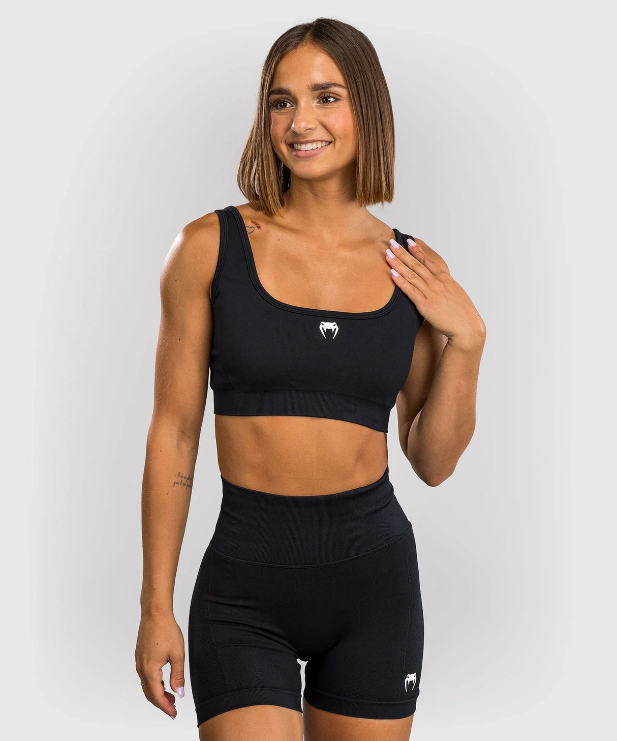 Venum Sculpt Long Sport-BH – Schwarz