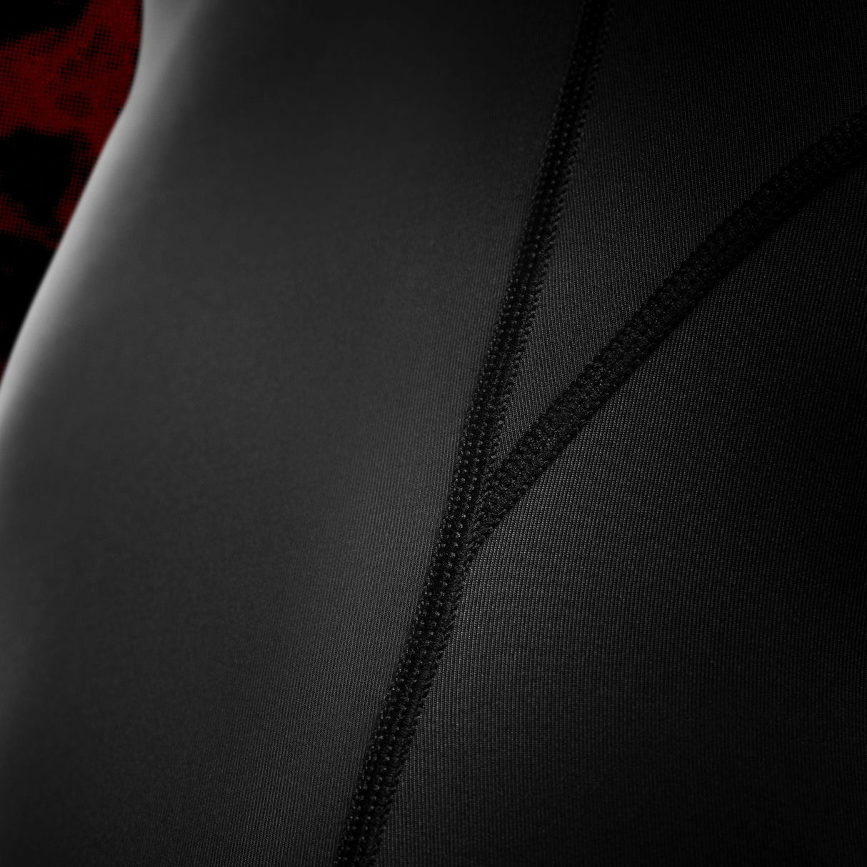 Hayabusa x UFC BJJ Kompressionsshorts - Schwarz/Rot