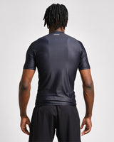 Caged Rashguard Tactical Kurzarm – Schwarz