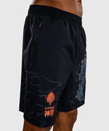 Venum Trainingsshorts Thunder Dragon - Schwarz/Grau/Kupfer