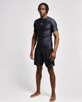 Caged Rashguard Tactical Kurzarm – Schwarz