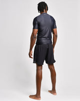 Caged Rashguard Tactical Kurzarm – Schwarz