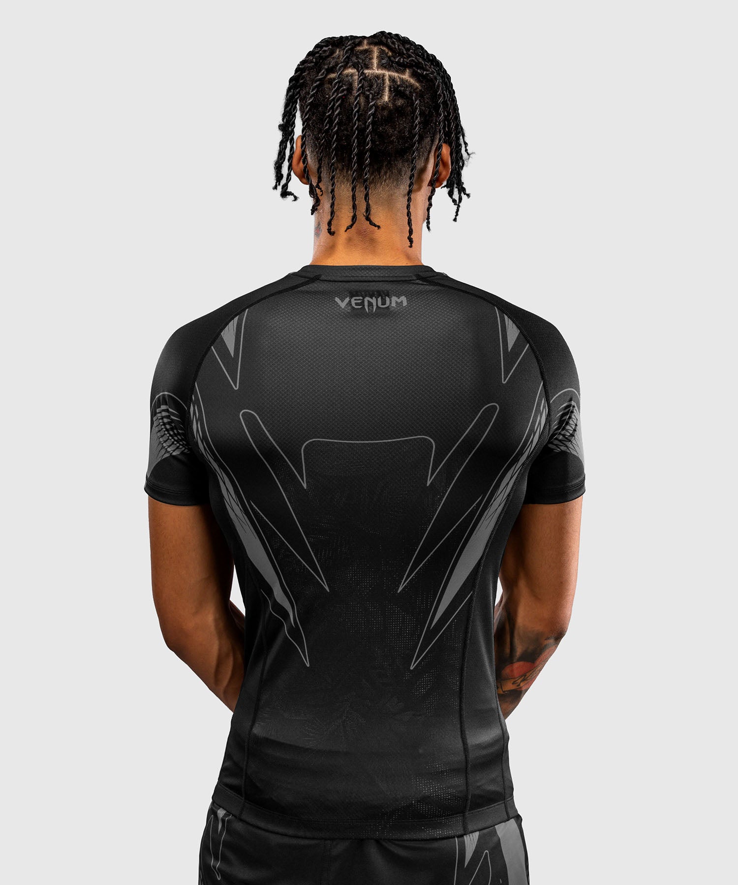 Venum Rashguard Amazonia Reborn Kurzarm - Schwarz/Grau
