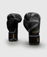Venum Boxhandschuhe Matupa Schwarz/Grau/Gold - Vorderansicht