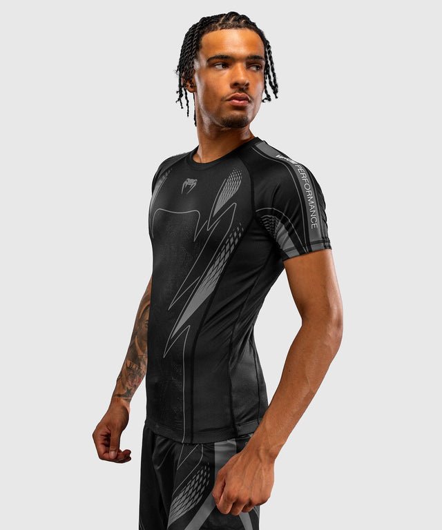 Venum Rashguard Amazonia Reborn Kurzarm - Schwarz/Grau