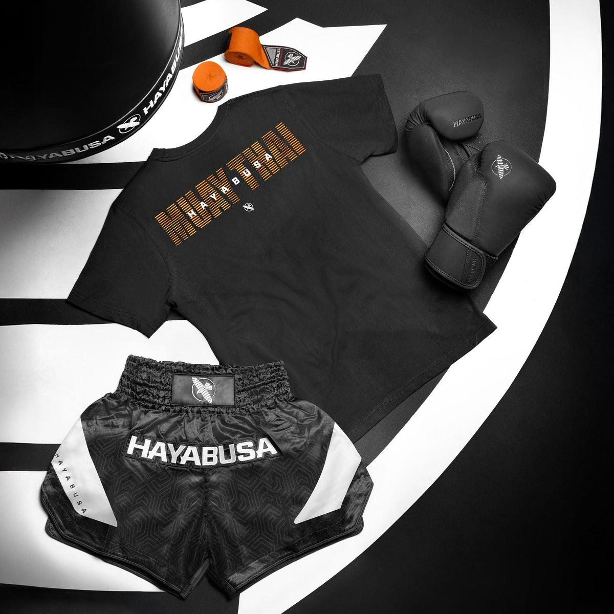 Hayabusa T-Shirt Discipline Muay Thai - Schwarz