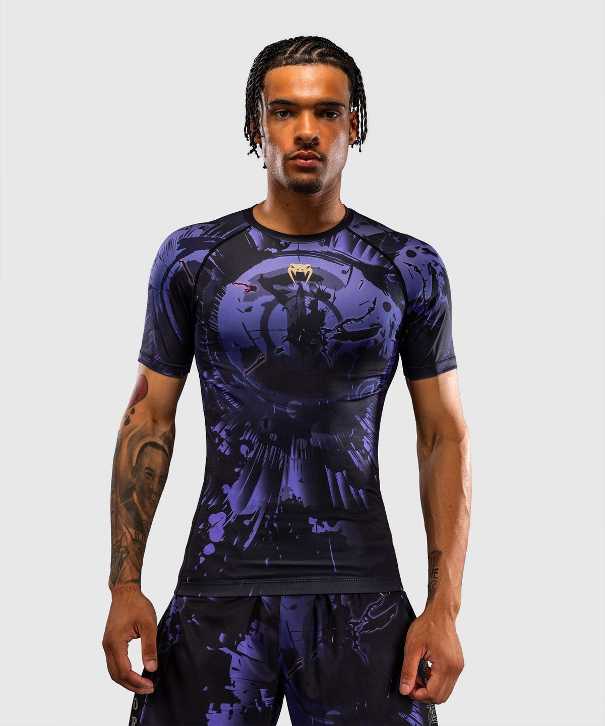 Venum Rashguard x Jujutsu Kaisen Gojo Kurzarm - Lila