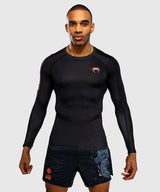 Venum Rashguard Thunder Dragon Lange Ärmel - Schwarz/Grau/Kupfer