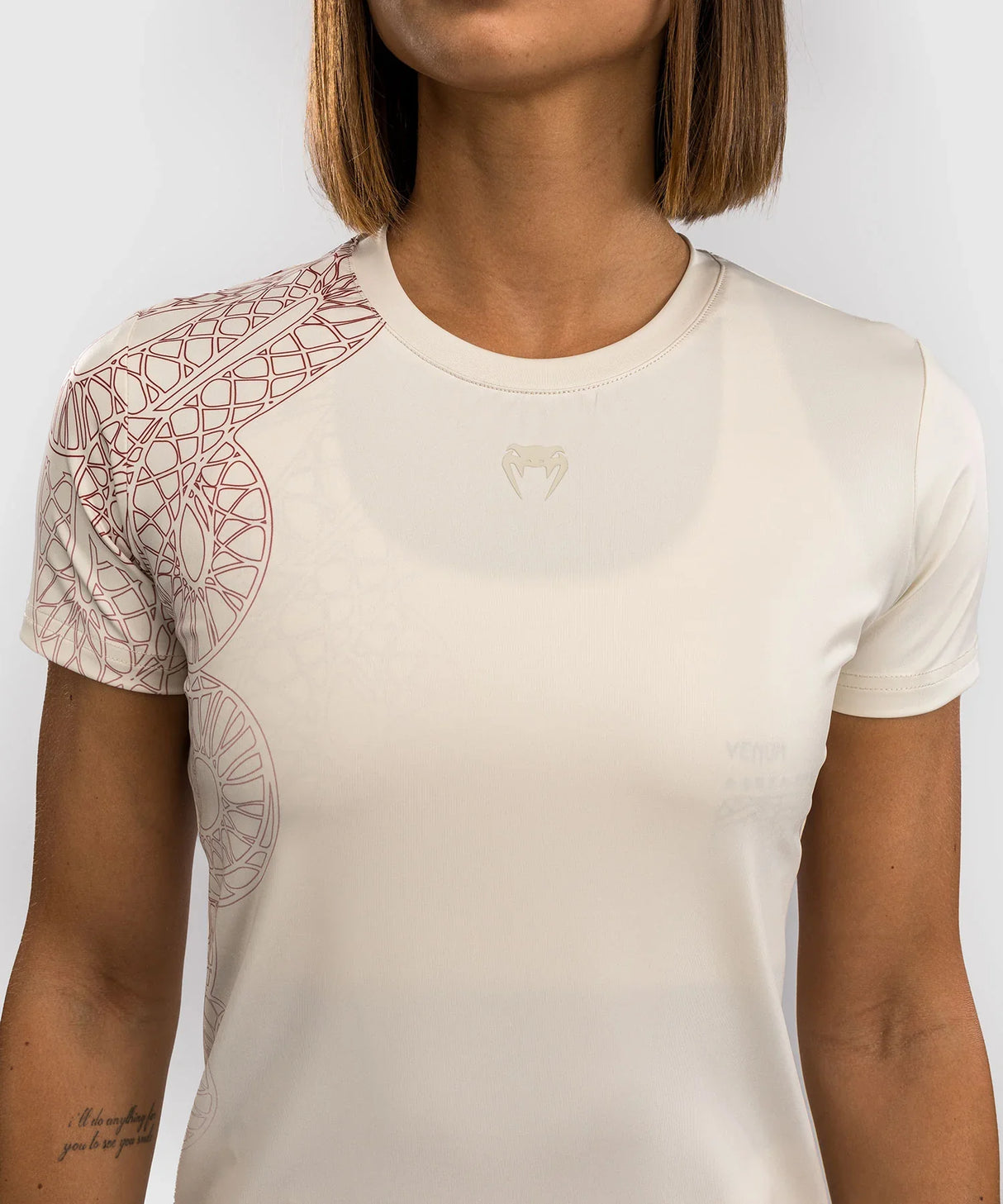Venum Damen Dry Tech T-Shirt Serpenti - Ivory
