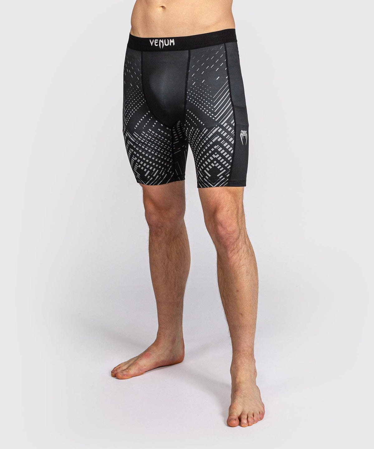 Venum Kompressionshose Midnight Fury - Schwarz/Grau/Silber