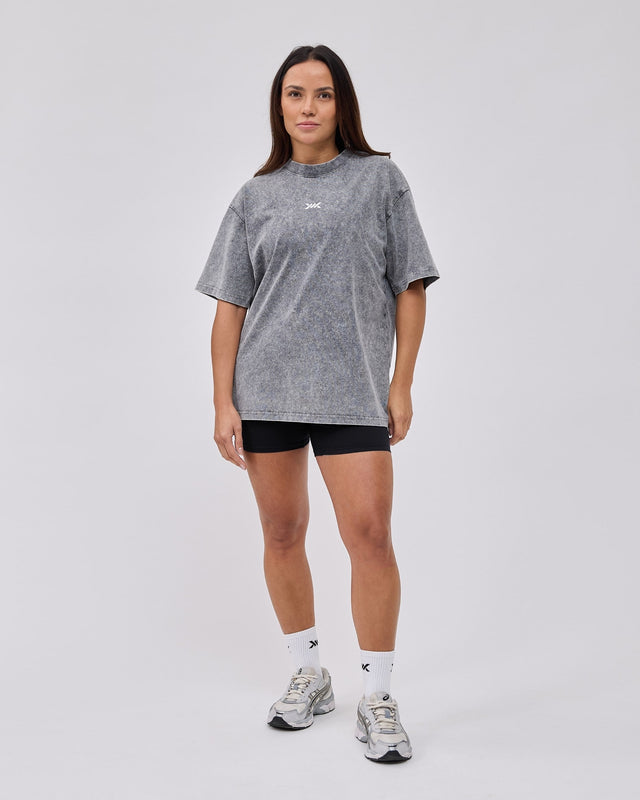 Caged Classic T-shirt - Washed Grau