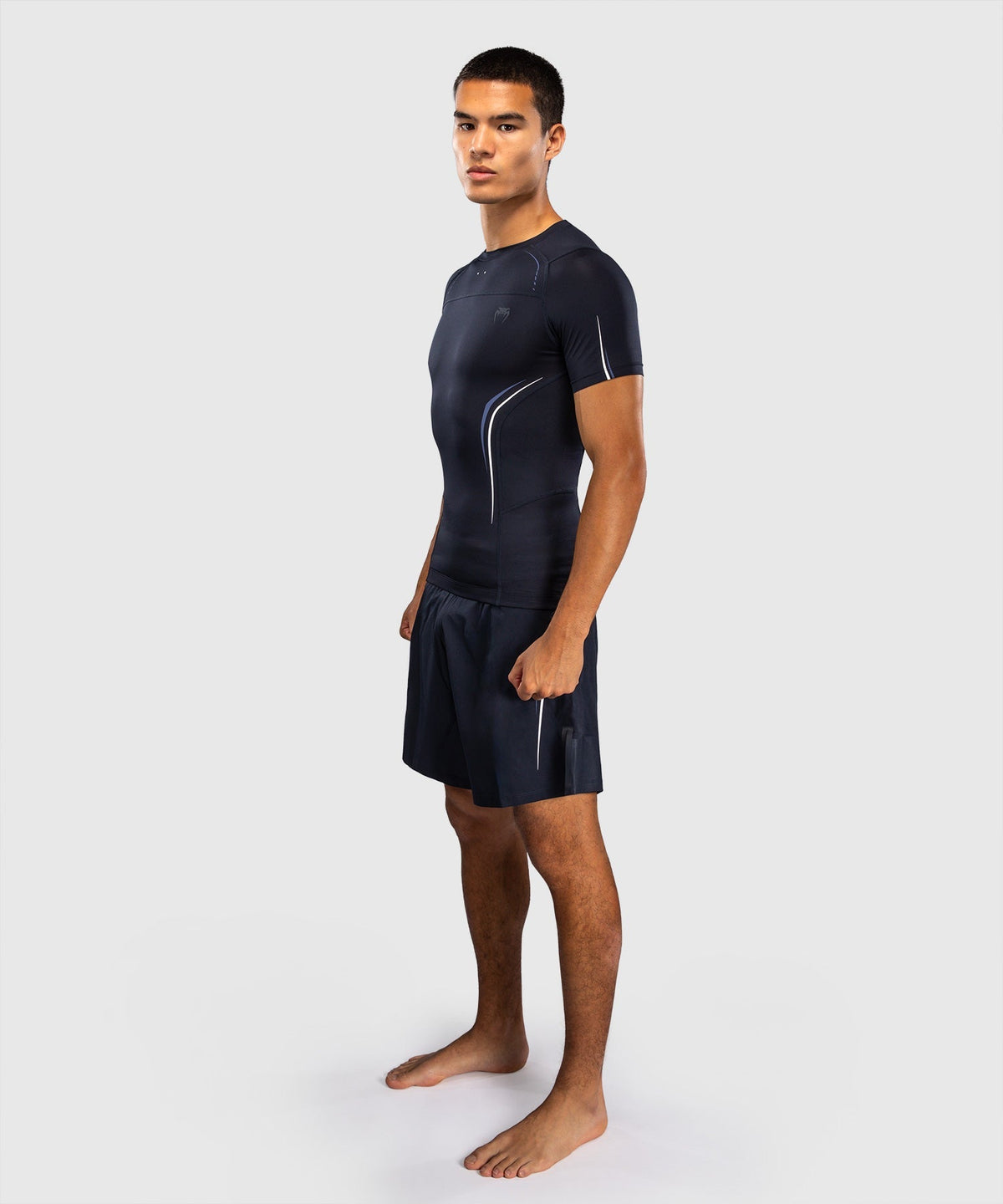 Venum Rashguard G-Core Kurzarm - Marineblau/Weiß
