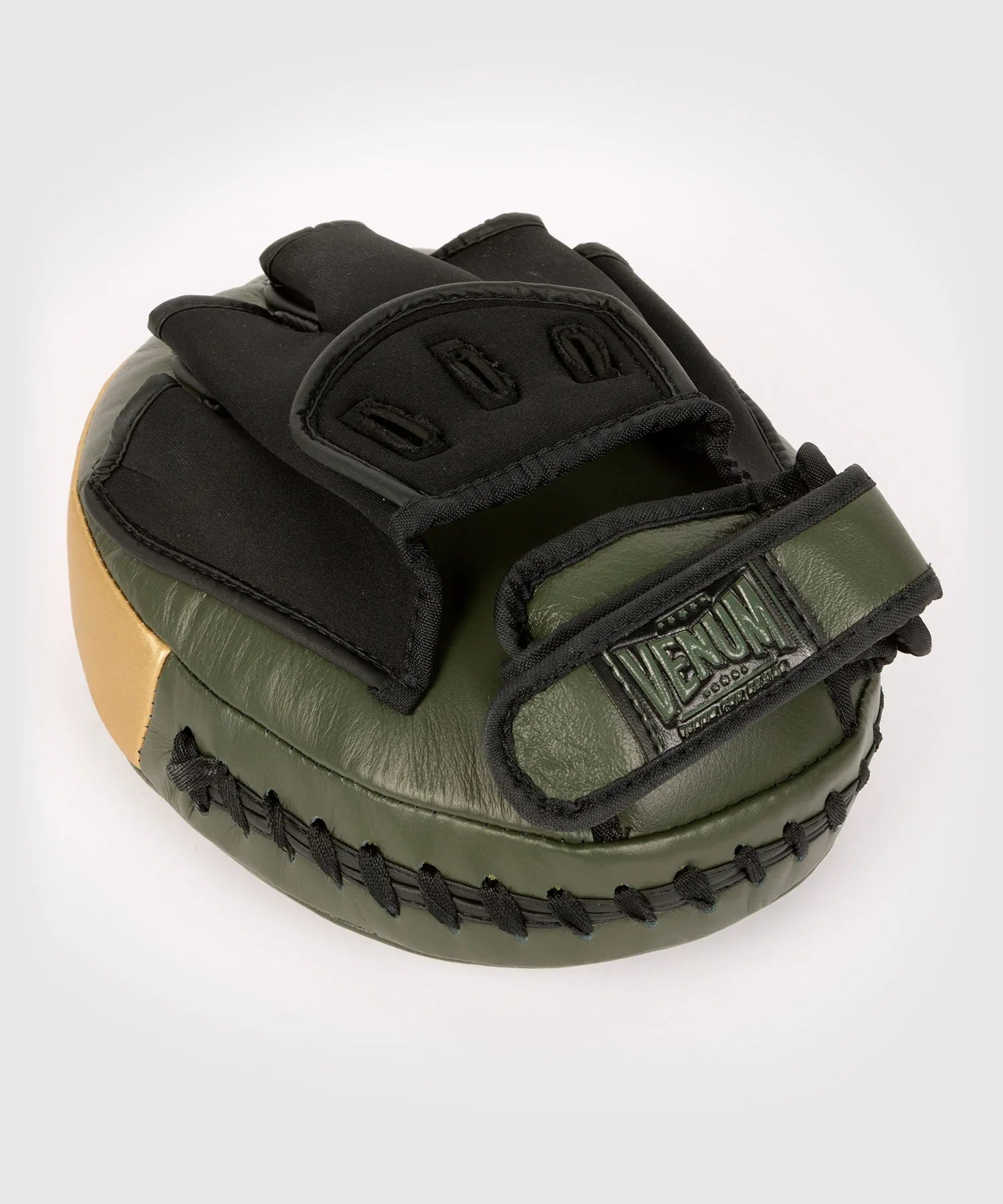 Venum Pro Boxing Boxpratzen - Khaki Grün/Gold