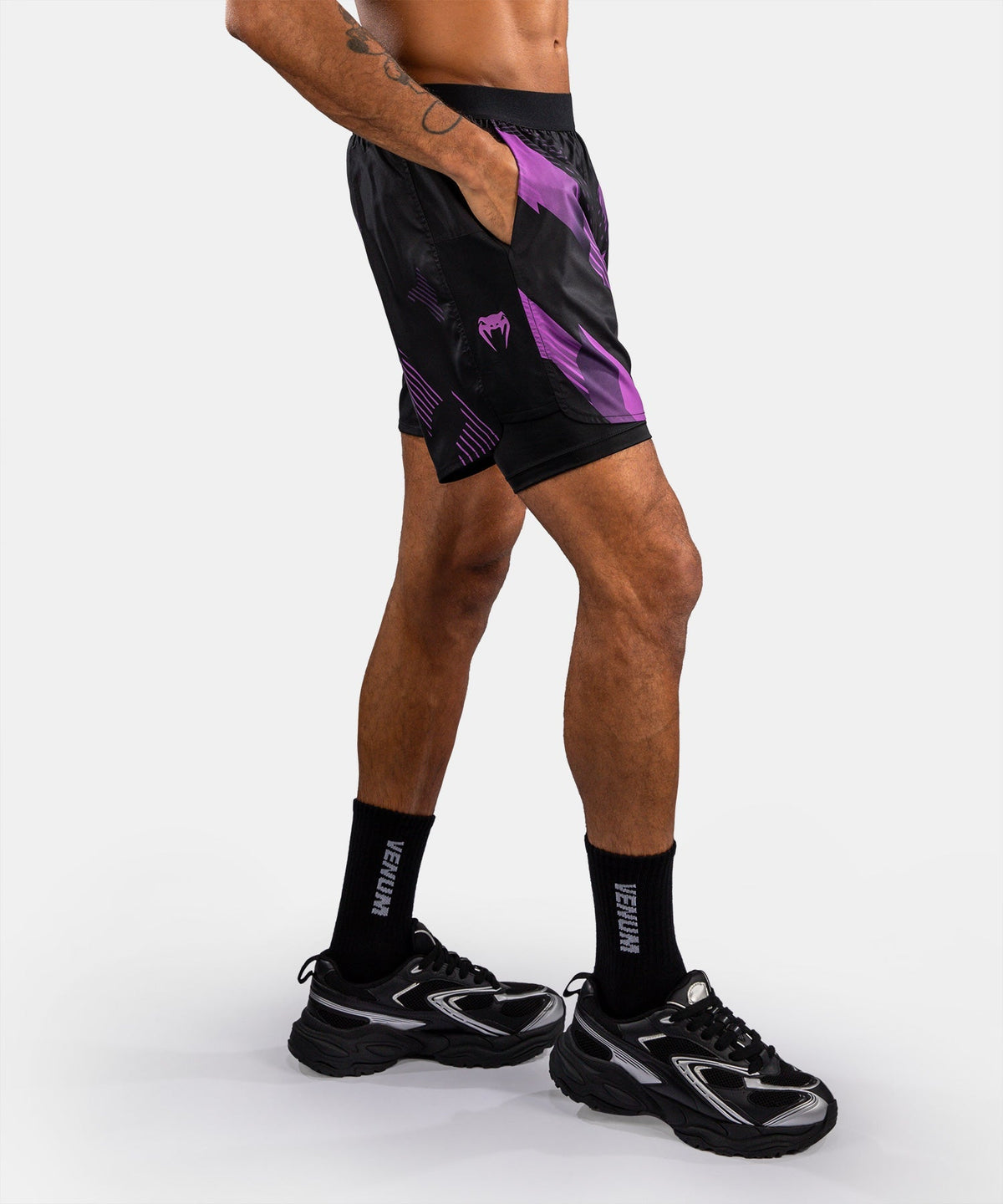 Venum Kompressionsshorts No-Gi 6.0 - Schwarz/Lila