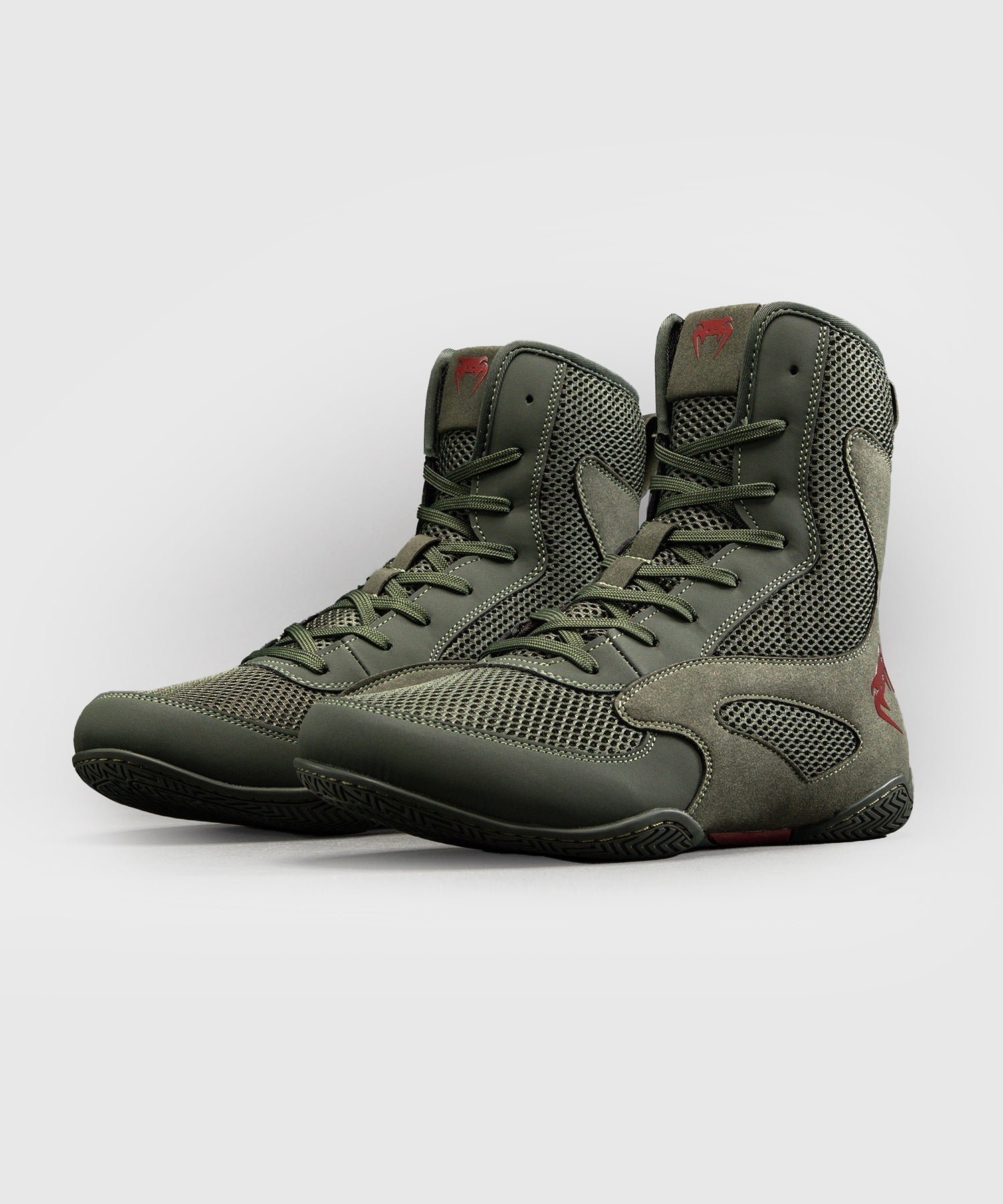Venum Boxschuhe Contender - Khaki/Rot