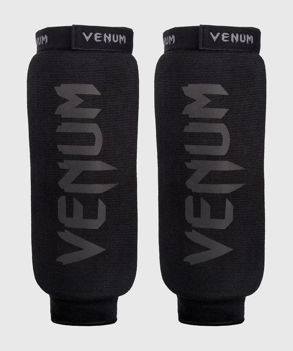 Venum Kontact Schienbeinschoner ohne Fuss – Schwarz/Schwarz