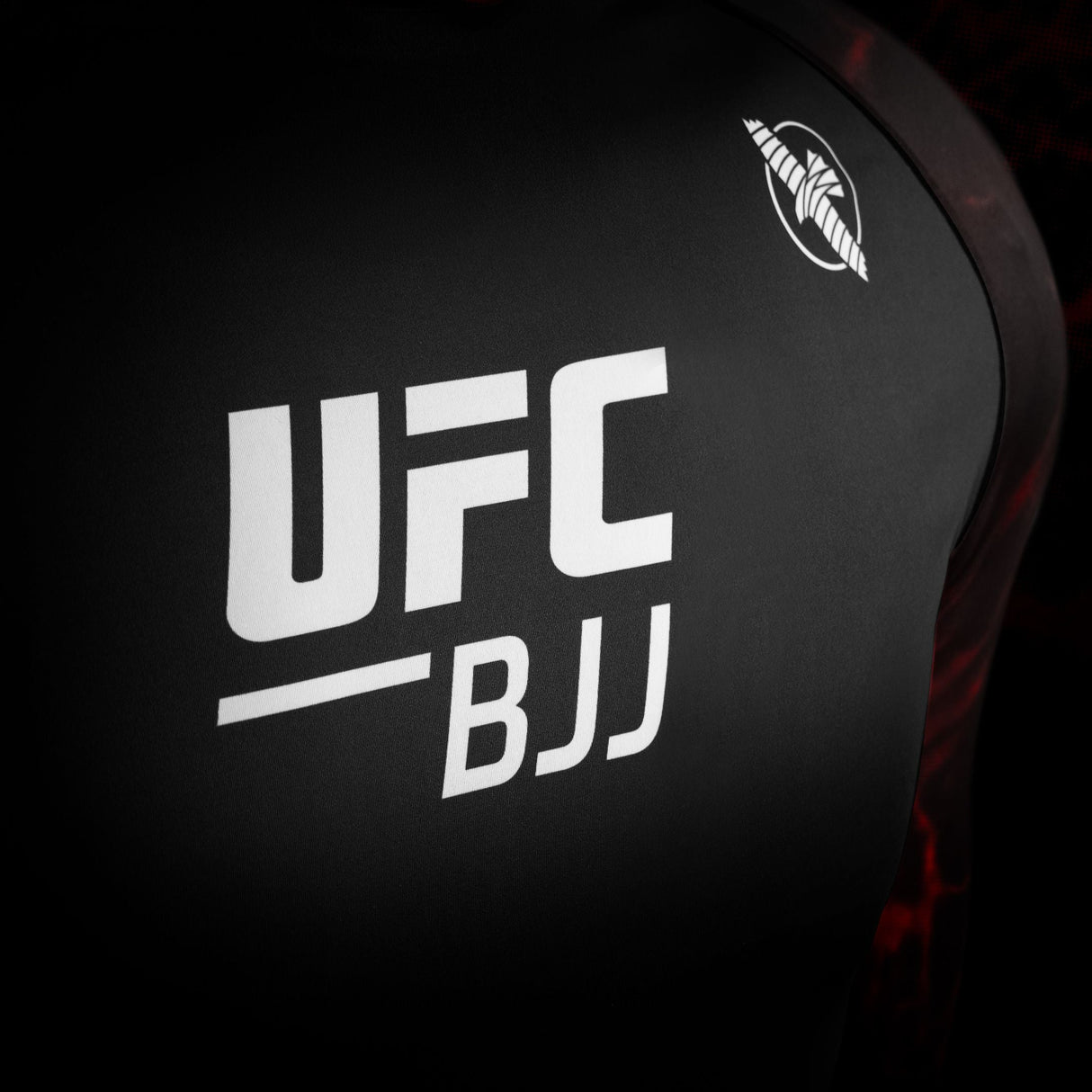 Hayabusa x UFC BJJ Rashguard Lange Ärmel Damen - Schwarz/Rot