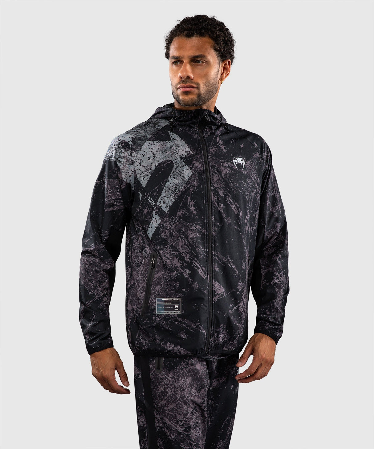 Venum Trainings-Jacke Rage & Workout – Schwarz/Grau