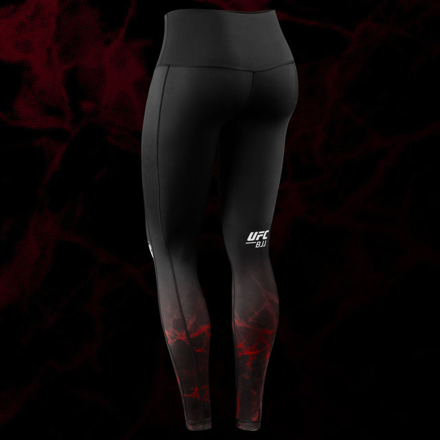 Hayabusa x UFC BJJ Leggings Damen - Schwarz/Rot