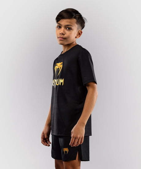 Venum T-Shirt Classic Dry Tech Kinder - Schwarz/Gold