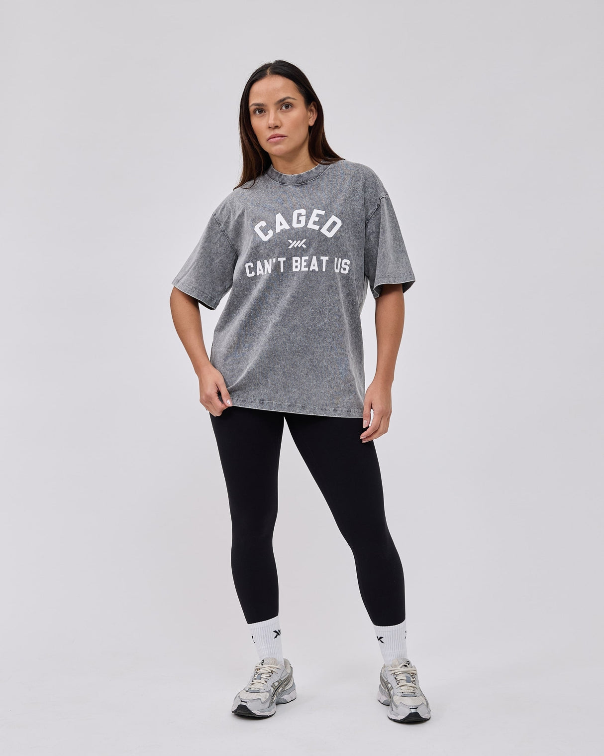 Caged Club T-shirt - Washed Grau