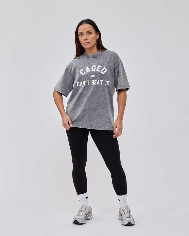 Caged Club T-shirt - Washed Grau