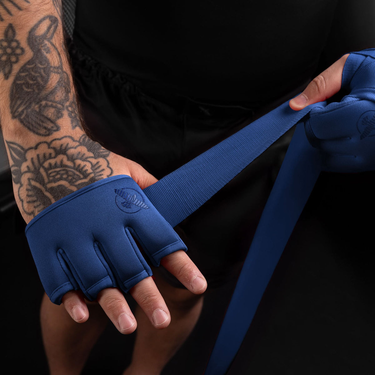 Hayabusa Handwraps Knuckle Guard - Blau