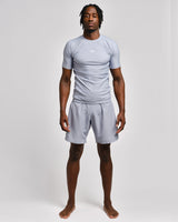 Caged Rashguard Tactical Kurzarm - Gunmetal Grey