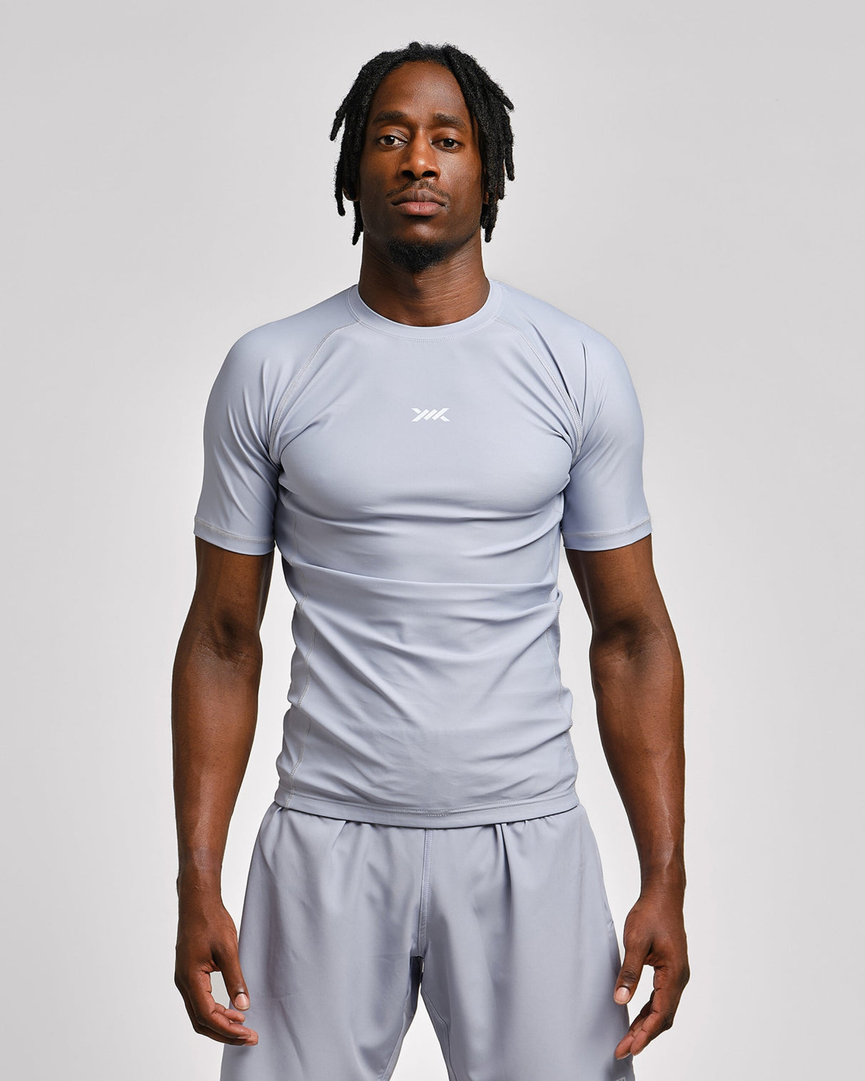 Caged Rashguard Tactical Kurzarm - Gunmetal Grey