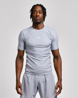 Caged Rashguard Tactical Kurzarm - Gunmetal Grey