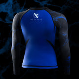 Hayabusa x UFC BJJ Rashguard Lange Ärmel Damen - Schwarz/Blau